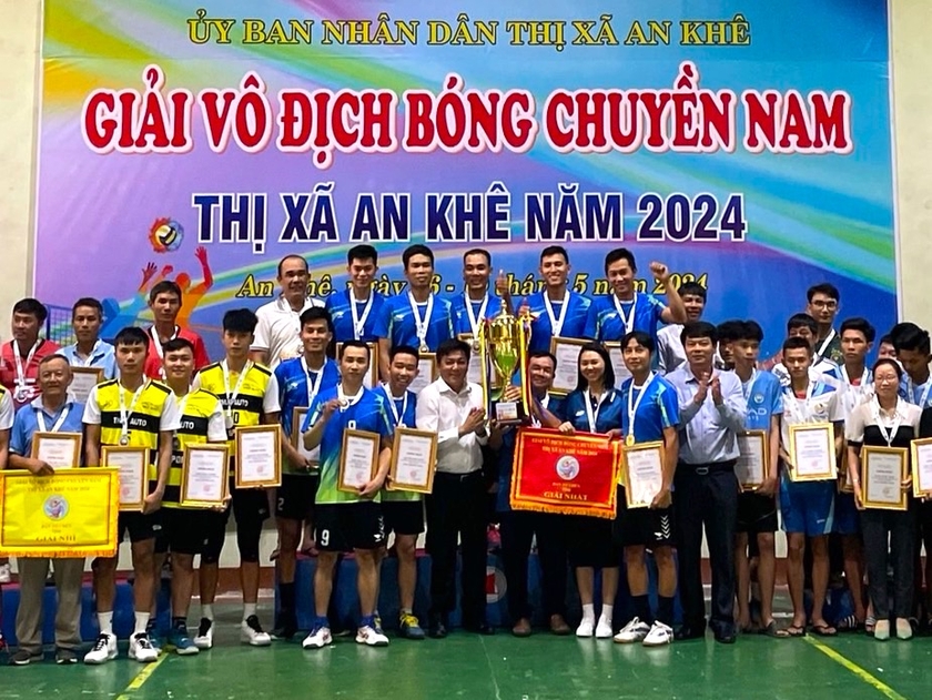 Bế mạc Giải vô địch bóng chuyền nam thị xã An Khê